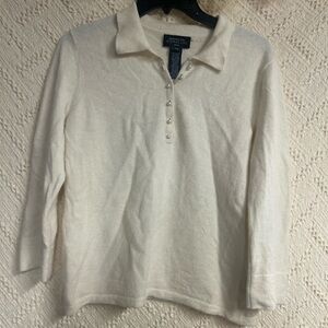 Jones New York Cream Sweater